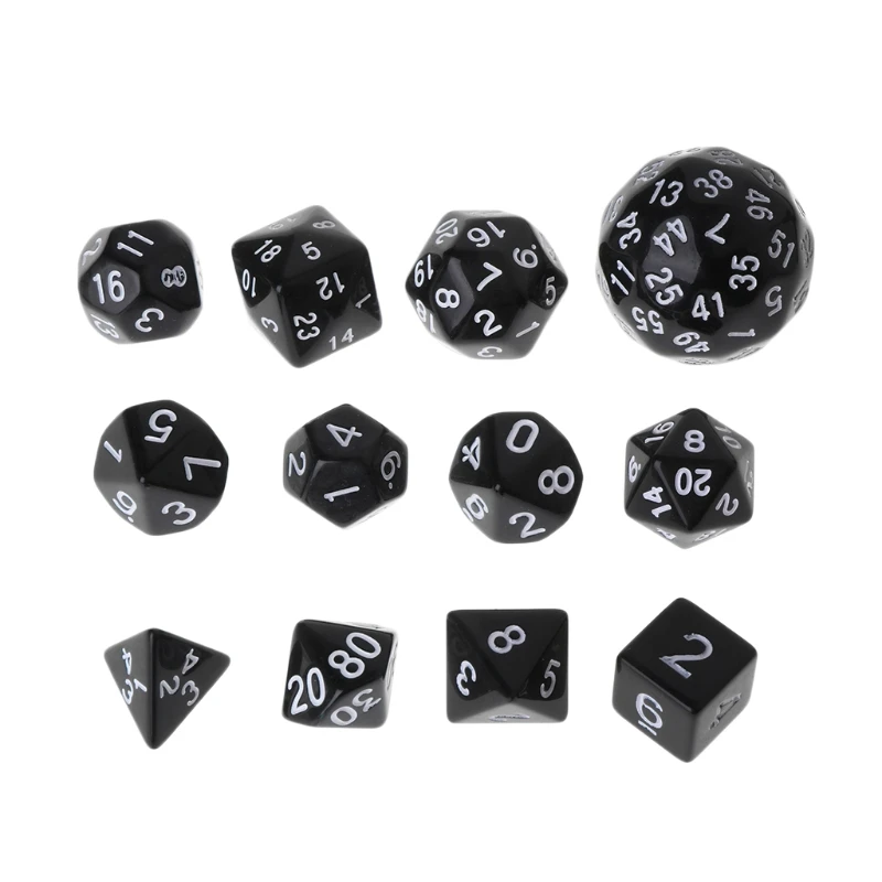 12 шт./компл. многосторонние полигедрические игральные кости D4 D6 D8 D10 D12 D20 D24 D30 D60 подземелья 875D 12 шт./компл. многосторонние полигедрические игральные кости D4 D6 D8 D10 D12 D20 D24 D30 D60 подземелья 875D