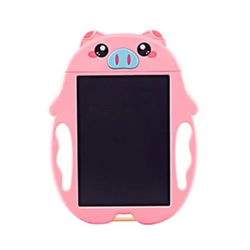 Pink Pig NeWYeS 9 дюймов ЖК-планшет для рисования детей доска для рисования животные электронные блокноты зеленый арт Графический блокнот граффити с ручкой - Цвет: Pink Pig