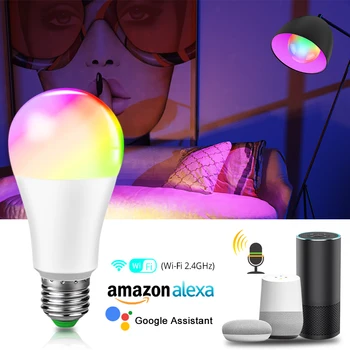 

WiFi Bulb Smart Lamp RGB B22 E27 LED Light Bulb Remote Control Dimmable Timer RGBW Magic Bulbs Work with Alexa and Google Home