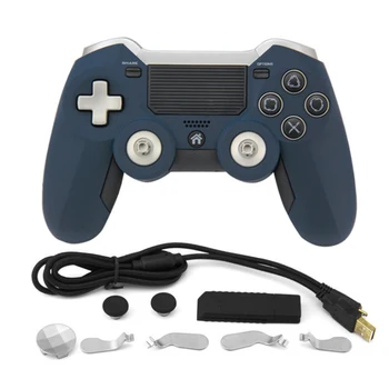 

2.4g Wireless Controller For Ps4/ps3/pc Support Touch Dual Motor 256-level Precision 3D Joystick Gamepad (No Audio Output)