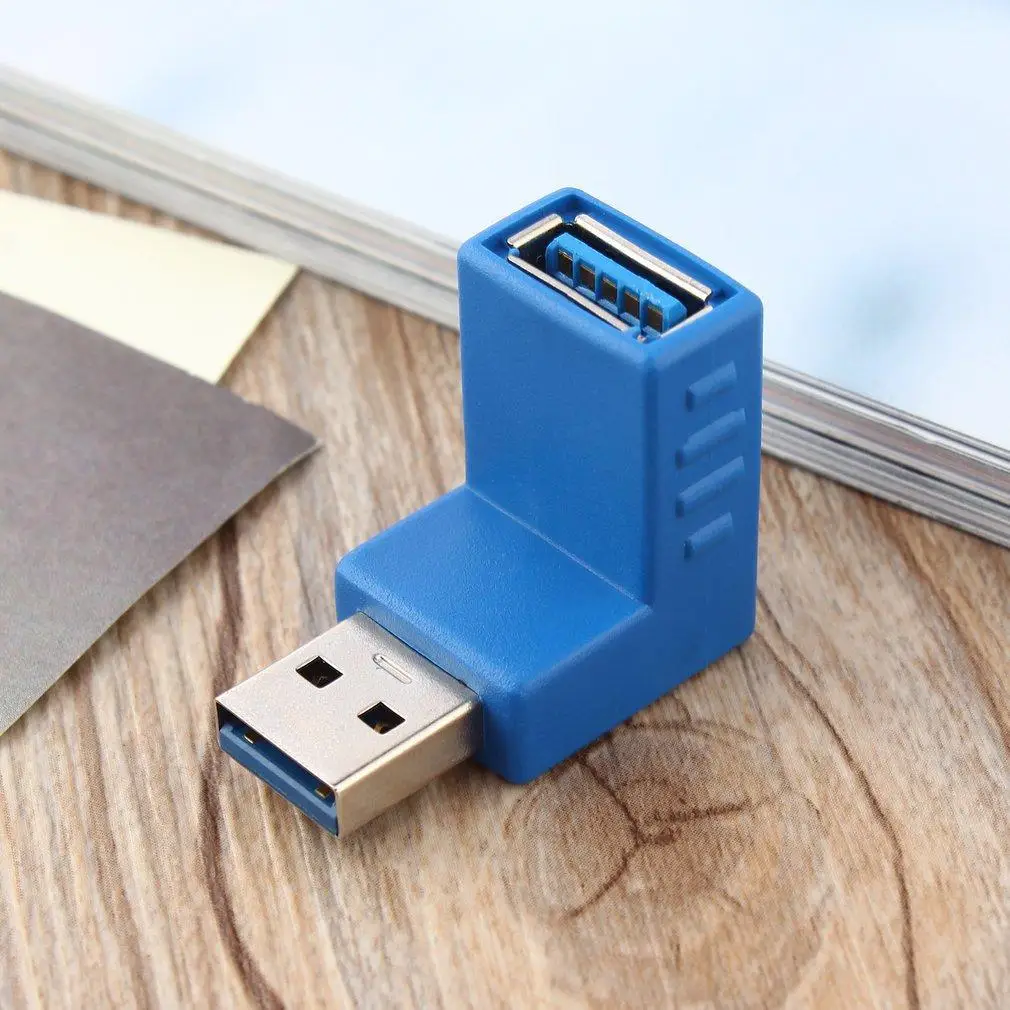 Прямой угол USB 3 0 тип A штекер гнездо соединитель адаптер конвертер UL|USB-хабы| |