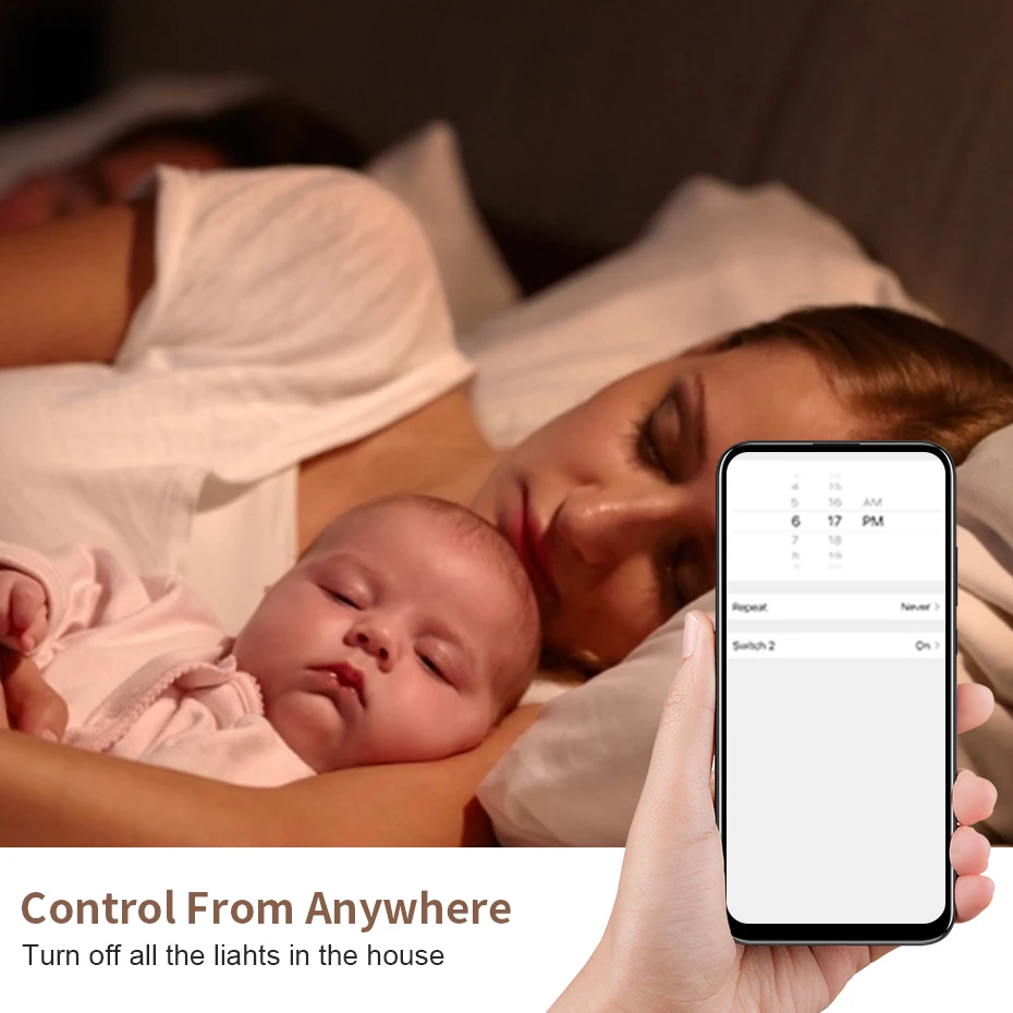 CBE Tuya WiFi 스마트 스위치 1 2 3 Gang Tuya 음성 제어 Alexa Google 홈 어시스턴트 용 물리적 버튼 Smart Homekit Yandex
