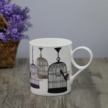 

Export Simple Bone China Mug coffee cup water cup pastoral creative ceramic cup literary milk mug