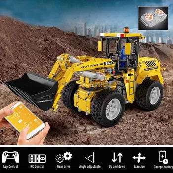 

1572Pcs APP 2.4G APP Remote Control DIY Assembly Bulldozer MOC Building Blocks Construction Model For Boys Birthday Christmas