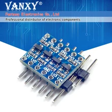 5 pces uart spi quatro canais iic i2c lógica conversor de nível bi-direcional módulo 5v a 3v para novo