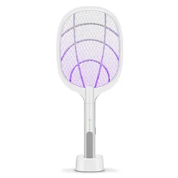 

anti raquette moustique Electric Mosquito Killer Lamp USB Rechargeable Bug Zapper Summer Fly Swatter Trap Home Bug Insect Racket