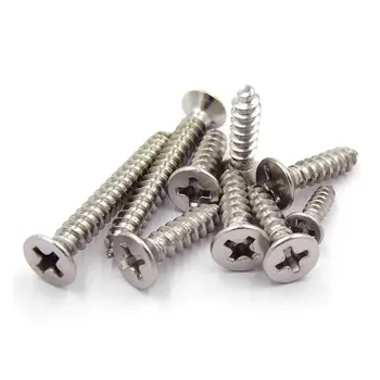 

500pcs / lot 304 stainless steel countersunk head self tapping screw cross flat head self tapping screw M1 / 1.2 / 1.4 / 1.7