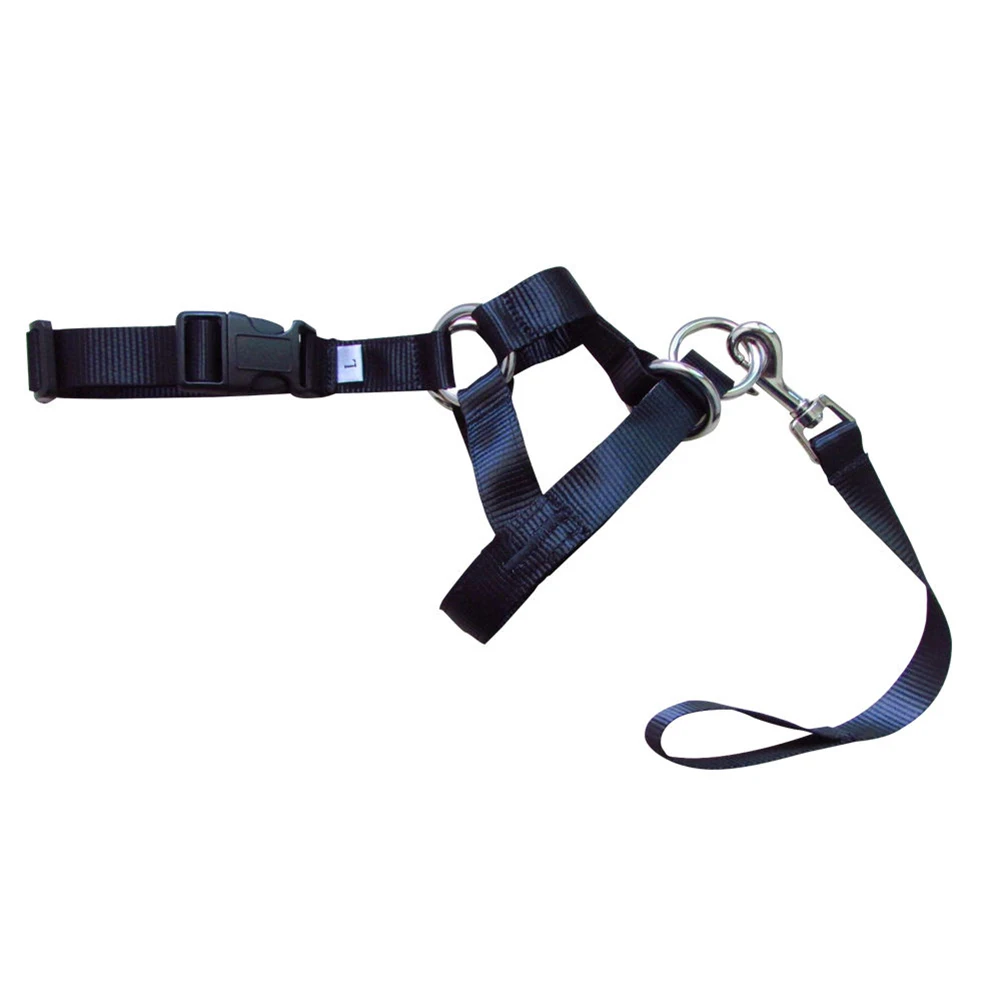 Черный Nylon Dogs Head Collar Dog Training Halter Blue Red Black Colors S M L XL XXL Sizes - Цвет: Черный