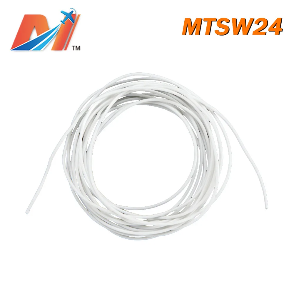

Maytech Clearance Sale (1meter) power silicon wire AWG24 WHITE COLOR