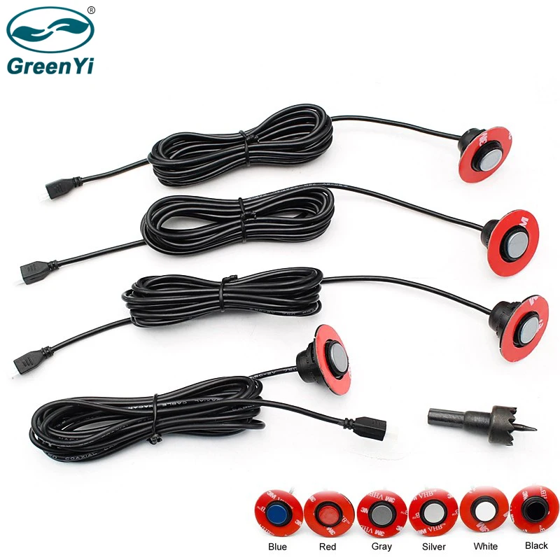 Greenyi 4pcs 2 Pin Plug Original 16mm Adjustable Flat Parking Sensor