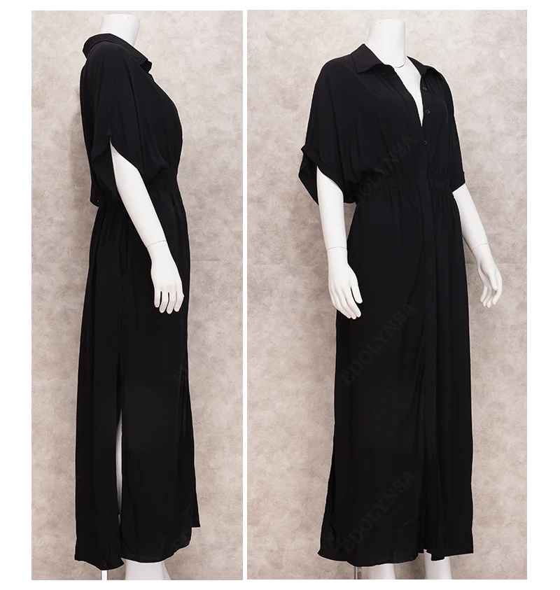 2020 Casual Beach Cover-ups Vintage Ladies Tunics Kaftan Summer Dress Women Beach Wear Swim Suit Cover Up Robe de Plage Q1156
