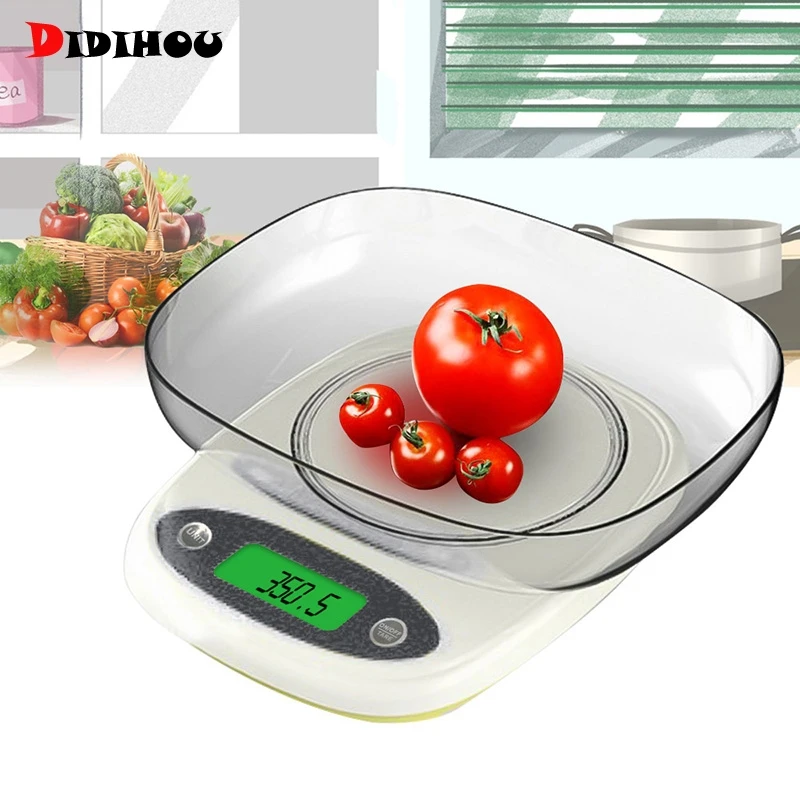 DIDIHOU 7kg/3kg 0.1/1g Mini Kitchen Weight Scale High Precision LCD