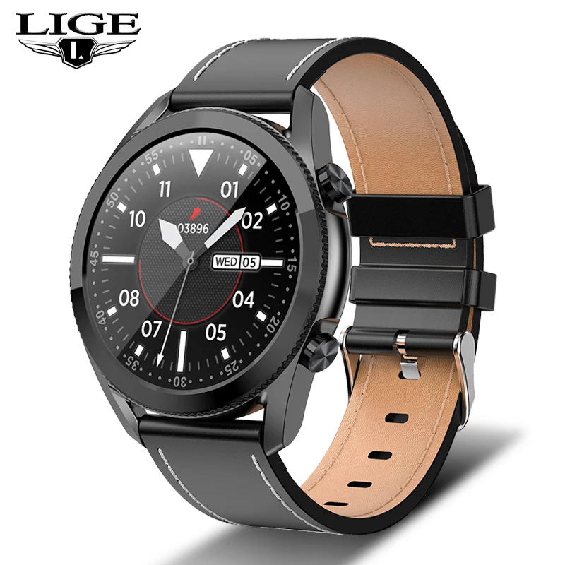 

LIGE 2020 New Bluetooth Phone Smart Watch Men Waterproof Sports Fitness Watch Health Tracker Weather Display smartwatch Woman