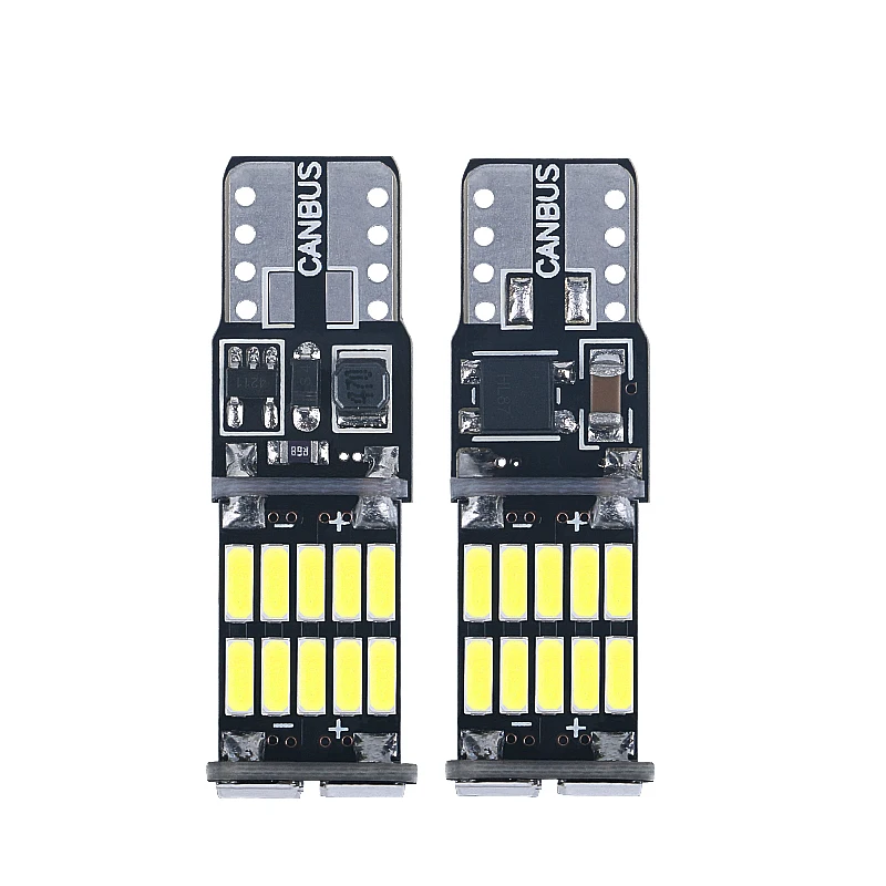 

2X T10 4014 26 SMD W5W 194 501 LED Canbus No Error Car lights Reading Instrument Light Bulb Clearance Lamp white 12V 6000K