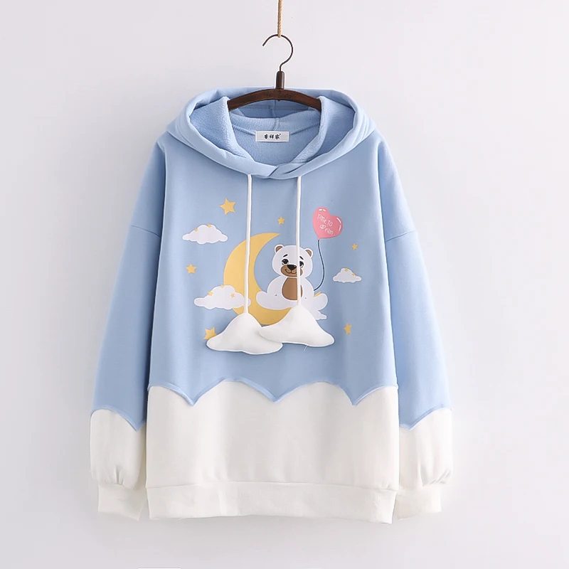 Kawaii Cloud Pastel Bear Harajuku Hoodie - Limited Edition
