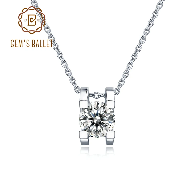 Женская балетная подвеска GEM'S Moissanite ювелирное изделие из стерлингового серебра