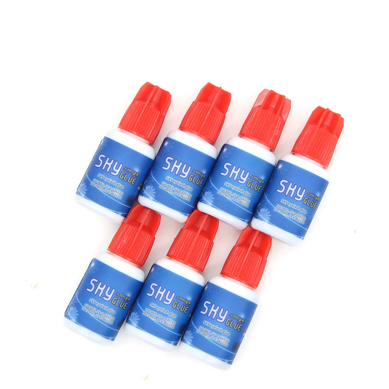 1pcs 5ml Korea Sky Glue for Eyelash Extensions 0.5s Dry Time Eyelash Extensions MSDS Adhesive Red Cap