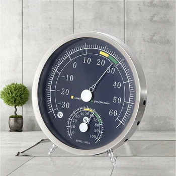 

Stainless Steel Thermometer Hygrometer Temperature Humidity Monitor Meter Gauge Weather Stations 1 X 2 In 1 TH-603 Temperature