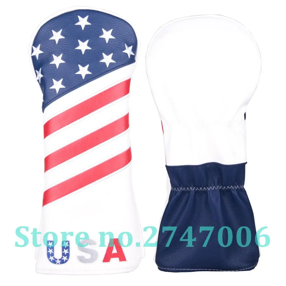 1pc USA Stars and Stripes Golf Club Driver Head Cover Wood |