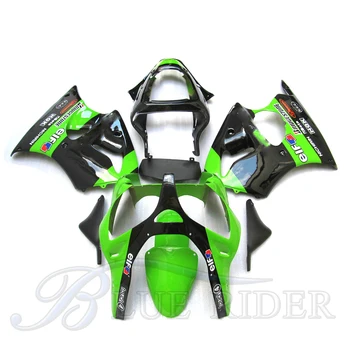 

Injection Molding fairings kit for KAWASAKI Ninja ZX6R ZX-6R 636 2000 2001 2002 motorcycle ZX 6R 00 01 02 green black Bodywork