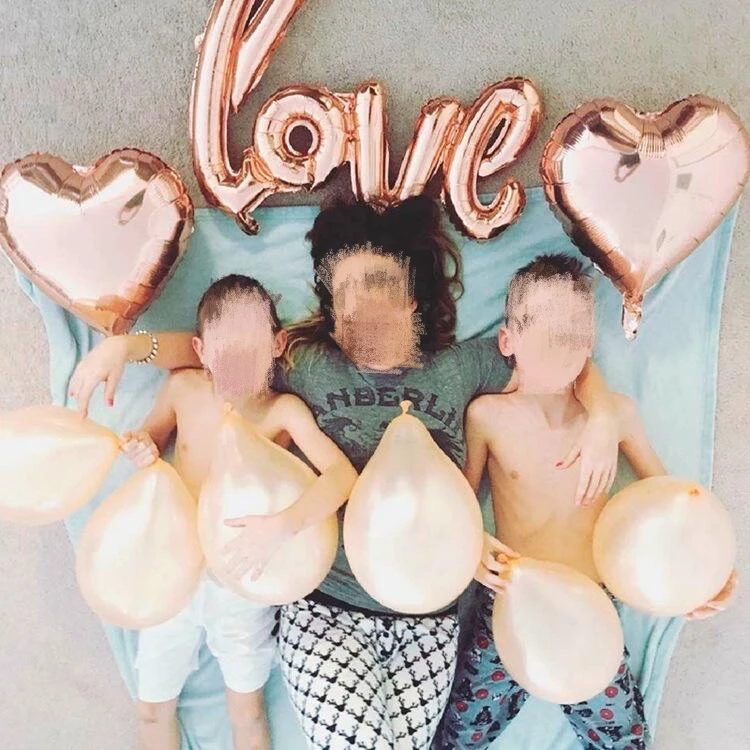 

Love aluminum foil balloon decoration set valentine's day wedding father's and mother's day birthday party air helium balloon