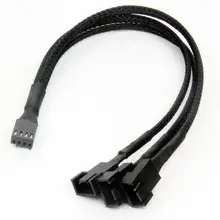 Aliexpress - PWM Fan Splitter 4pin Adapter Cable Computer Fan Line One Point Three 4Pin Extension Line For Computer Case Fan Connection Line