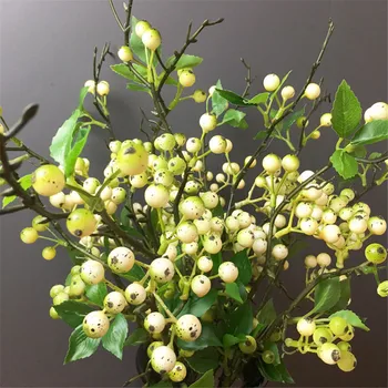 1pcs Mini Fake Fruit Christmas Xmas Foam Berry Bouquet For Wedding DIY Scrapbooking Decorative Bacca Wreath Fake Flowers
