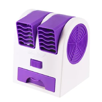 

New strong wind Portable Bladeless Table Fan Double Wind Outlet Perfume Mini colorful Air Cooler for home office room