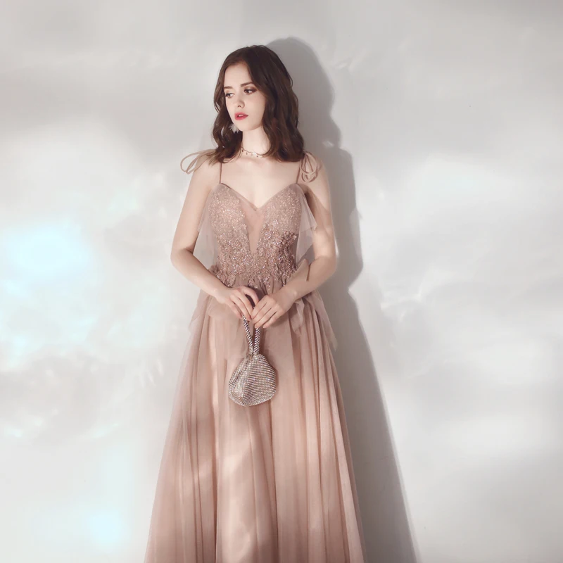 Новое поступление, платья для выпускного вечера vestido de noiva sereia, вечернее платье из тюля, мягкое кружевное платье с v-образным вырезом и бретельками