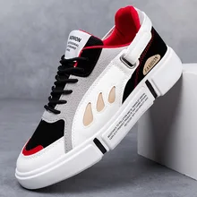 Креативная Мужская парусиновая обувь, спортивная мужская повседневная обувь, Мужская универсальная обувь на плоской подошве