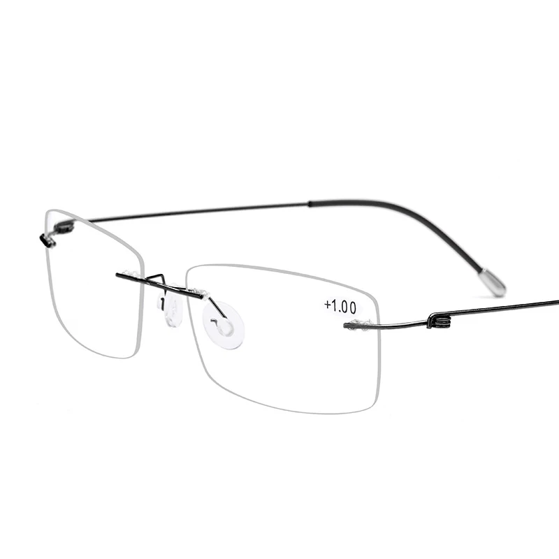 

Rimless Reading Glasses Women Men Titanium Alloy Presbyopic Eyeglasses Blue Light Diopter Glasses Eyewear +1.0 1.5 2.0 2.5 3.0