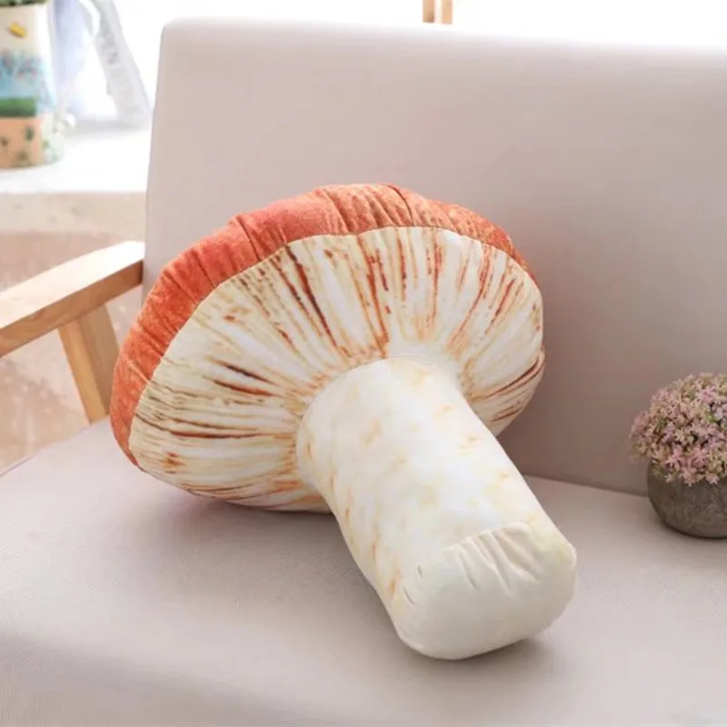 

3D Printed Model Mushroom Head Pillow Washable Creative Plush Toys Christmas Women's Birthday Gift