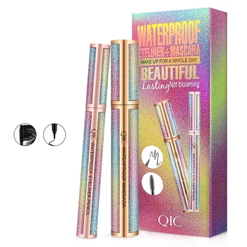 

Qic Star Sky Mascara 4D Fiber Mascara Long Black Eyelash Extension Curling Waterproof Eeyliner Set