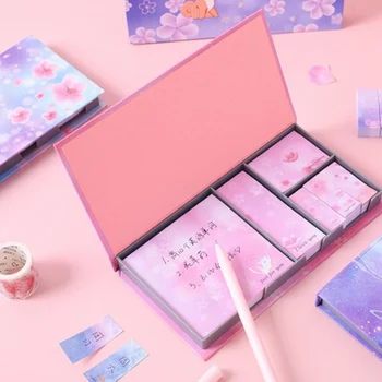 

Cute Kawaii Planets Series Self-Adhesive Paper Sticky Notes Memo Pad Bookmark Student Stationery Office School Supplies