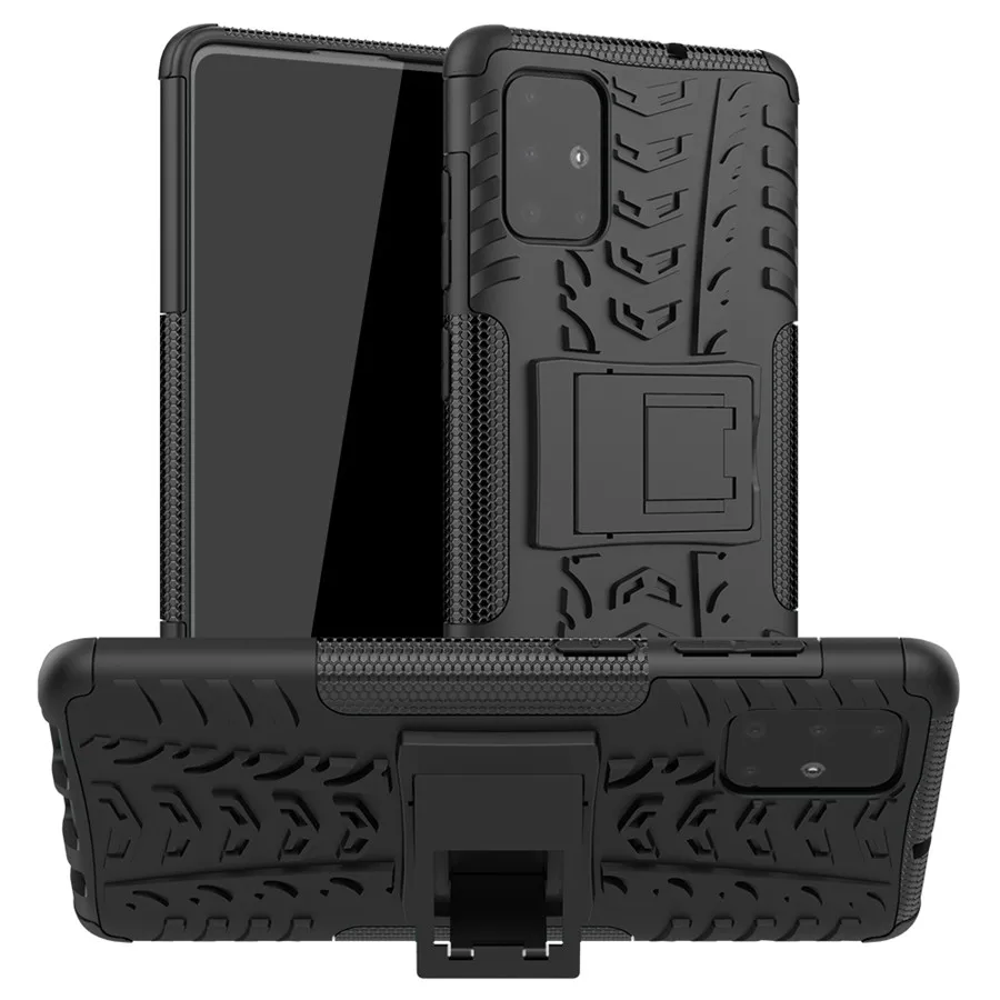 Защитный противоударный чехол для samsung Galaxy A51 A71 A20s A70s M30s Note 10 Pro, сплошной цвет, задняя крышка Etui