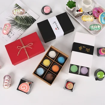 

Drawer Type Macaron Packing Box Cake Chocolate Gift Box Baking Package 20.2*12.2*5.2CM WB723