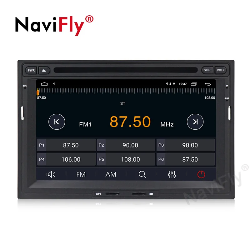 Navifly Android 9,1 автомобильный dvd-плеер для peugeot 3008 5008 мультимедийный плеер с радио стерео gps RDS Wi-Fi BT 2G ram 32G rom карта