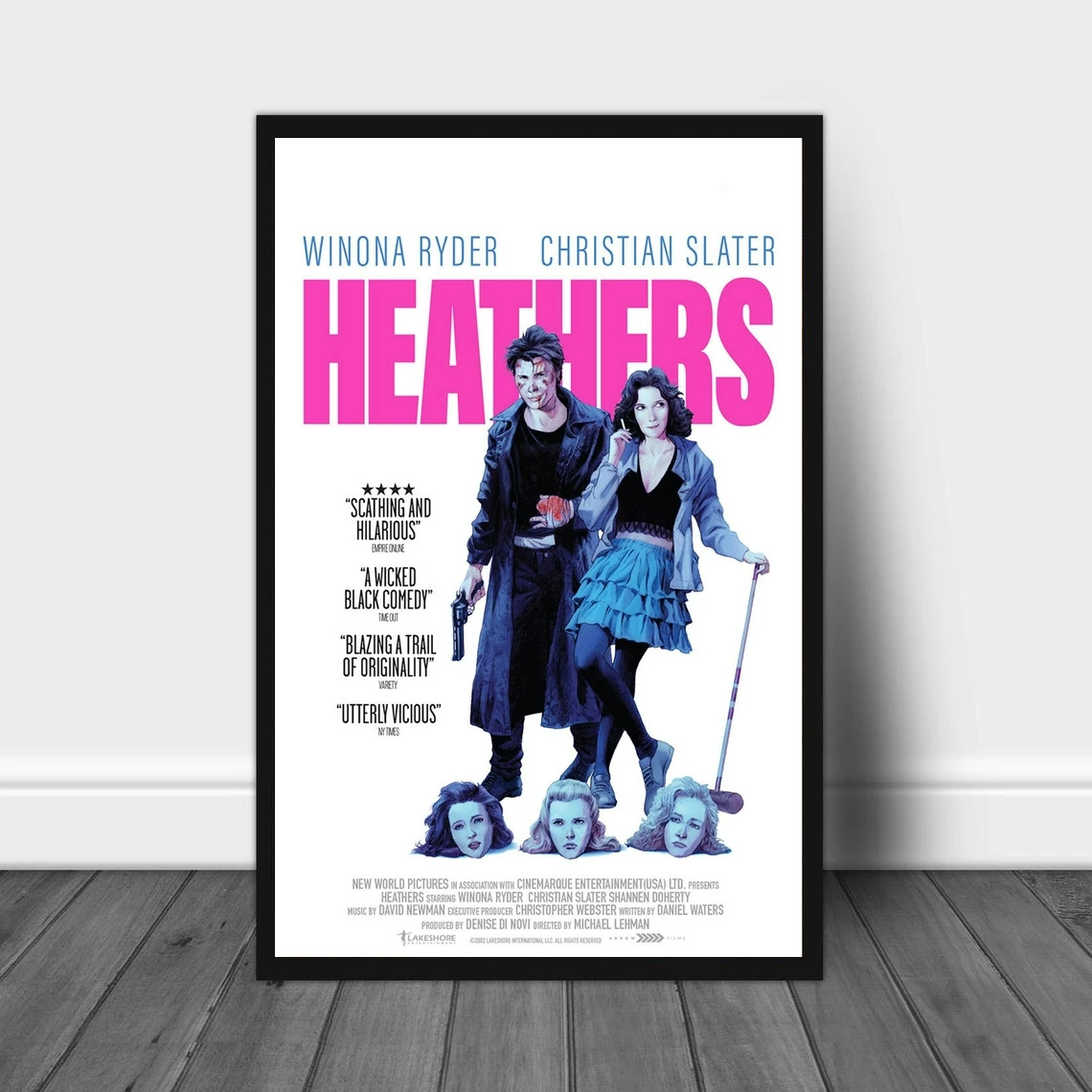 

Heathers Movie Poster (1988) Canvas Print Home Wall Painting Decoration (No Frame)