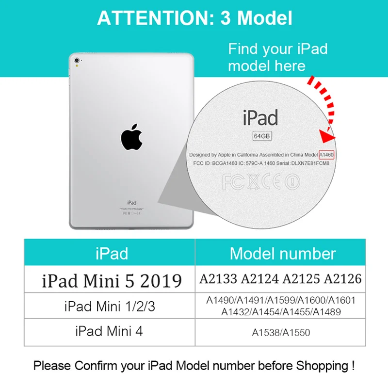 Ходунки Bluetooth клавиатура чехол для Apple Ipad Mini 1 2 3 4 5 выпуск 7,9 дюймов Магнитный съемный чехол