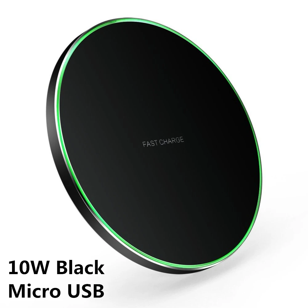 10W Metal Black FDGAO быстрое 15 Вт Беспроводное зарядное устройство для iPhone 11 Pro X XR XS 8 samsung S10 S9 Note 10 9 usb type C 10W Qi зарядная площадка для Airpods - Цвет: 10W Metal Black