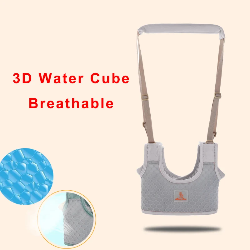 Vest Gray Mesh Горячая Распродажа детские ходунки переносные детские ремни помощник малыш поводок для детей обучение ходьба детский ремень для младенцев - Цвет: Vest Gray Mesh