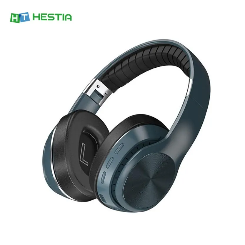 VJ320 HiFi Wireless Bluetooth Headset 5 0 Subwoofer Over Ear Head mounted Headphone 8D Stereo Sound TF Card Foldable Earphone