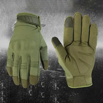 

Touch Screen Cold Weather Waterproof Windproof Winter Warmer Fleece Snowboard Bicycle Tactical Hard Full Finger Gloves NEW!