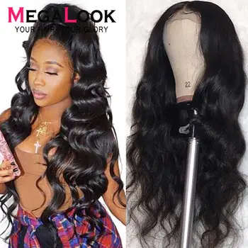 4x4 6x6 Closure Wigs Lace Closure Wig Remy Natural 30inch Megalook Hair Brazilian Human Hair Wigs Lace Closure Wig Body Wave Wig 1