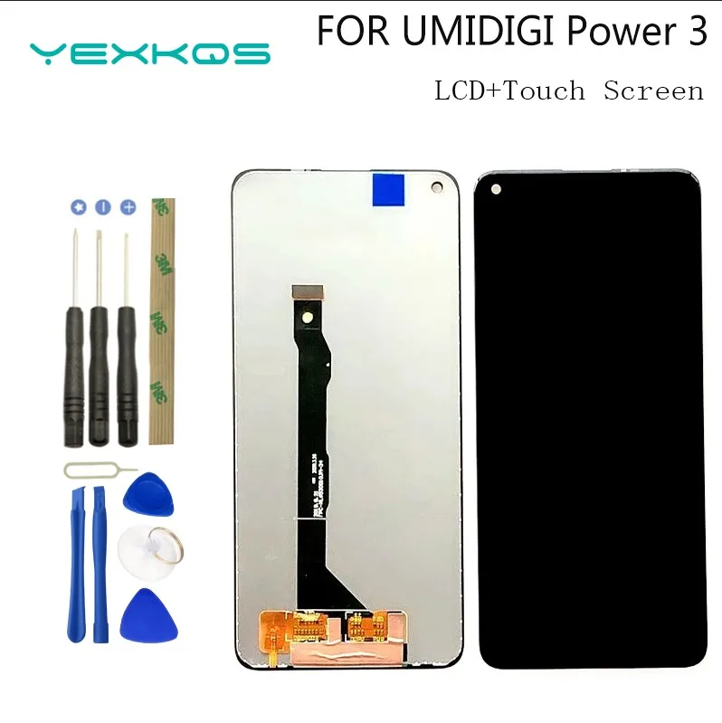 100% Оригинальный ЖК-дисплей для UMIDIGI Power 3 + кодирующий преобразователь сенсорного