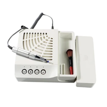 

60W 2 in 1 Nail Drill 35000 RPM with Nail Dust Collector Nail Art Manicure Machine with Ceramic Sanding Head