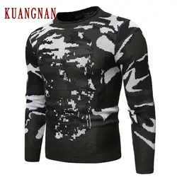 KUANGNAN Camo Skull зимний свитер Мужское пальто пуловер и свитер для мужчин зимние мужские свитера для 2019 осень новая мужская одежда XL