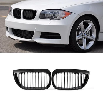 

E81 Grille, Front Replacement Kidney Grill for BMW E81 E87 1 Series 2003-2007(Gloss Black) 51137077129 51137077130