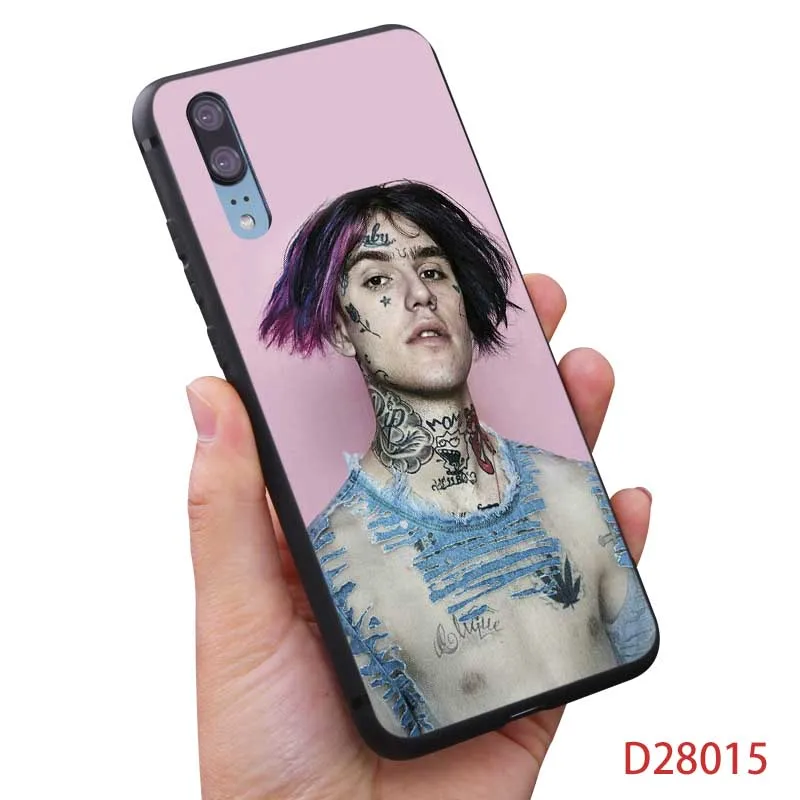 Rap Singer Lil Peep hellboy Life Cry Детское покрывало для huawei honor 9x pro 8x10 20 10 lite 20 pro Прозрачный мягкий силиконовый чехол для телефона - Цвет: D28015