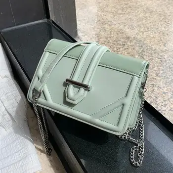 

Elegant Female Mini Square Crossbody bag 2020 New High quality PU Leather Women's Designer Handbag Chain Shoulder Messenger Bag